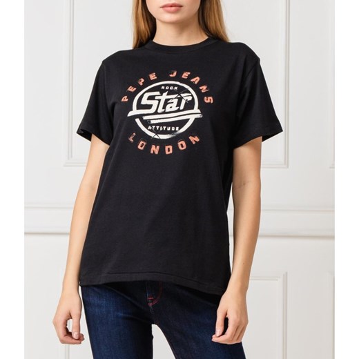 Pepe Jeans London T-shirt MINERVA | Relaxed fit S wyprzedaż Gomez Fashion Store