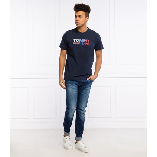 Tommy Jeans T-shirt TJM COLOR CORP LOGO | Regular Fit Tommy Jeans S wyprzedaż Gomez Fashion Store