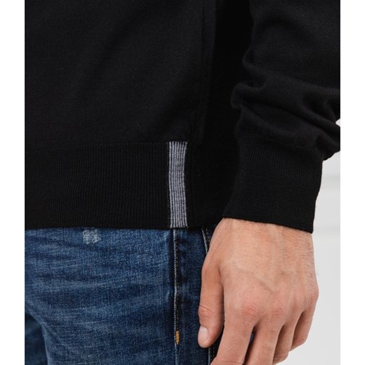 EA7 Wełniany sweter | Regular Fit M wyprzedaż Gomez Fashion Store