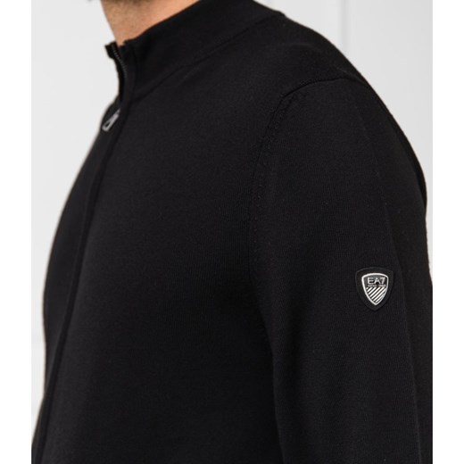 EA7 Wełniany sweter | Regular Fit M wyprzedaż Gomez Fashion Store