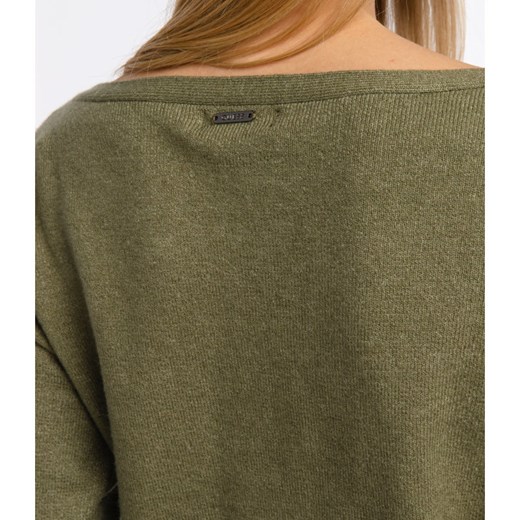 GUESS JEANS Sweter TANYA | Cropped Fit | z dodatkiem wełny S wyprzedaż Gomez Fashion Store