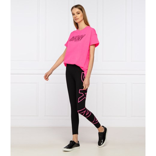 DKNY Sport T-shirt RHINESTO | Relaxed fit S wyprzedaż Gomez Fashion Store