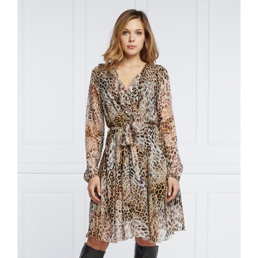 GUESS JEANS Sukienka EMILIA | z dodatkiem jedwabiu XL Gomez Fashion Store wyprzedaż
