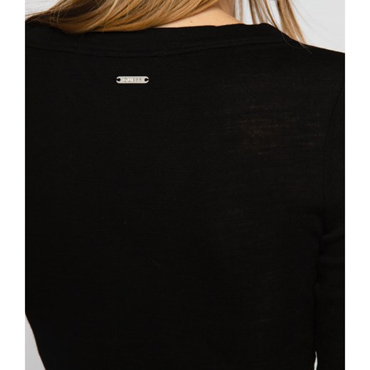 GUESS JEANS Bluzka BARDIS | Slim Fit | z dodatkiem wełny S wyprzedaż Gomez Fashion Store
