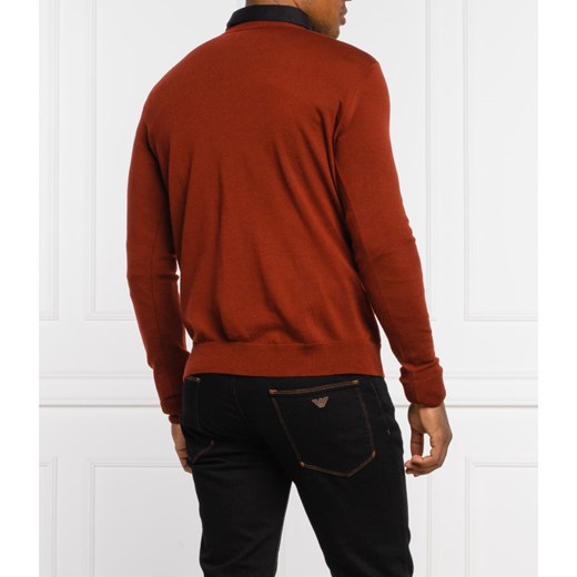 Emporio Armani Wełniany sweter | Regular Fit Emporio Armani XL wyprzedaż Gomez Fashion Store