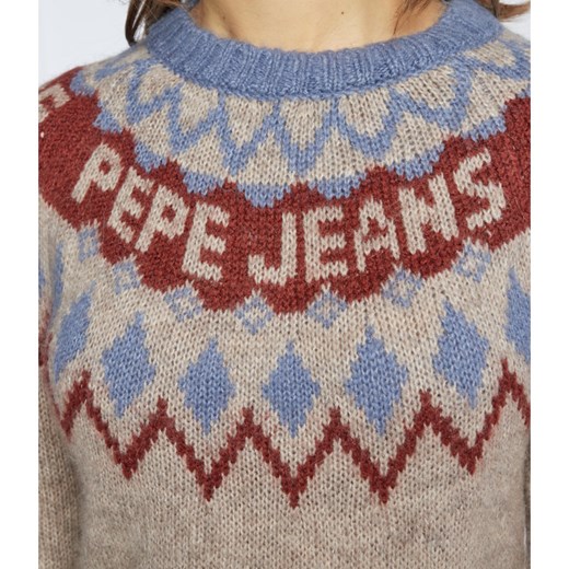 Pepe Jeans London Sweter PAIGE | Regular Fit | z dodatkiem wełny S promocja Gomez Fashion Store