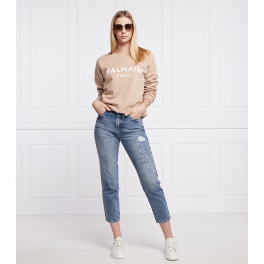 Bluza damska BALMAIN z napisem krótka
