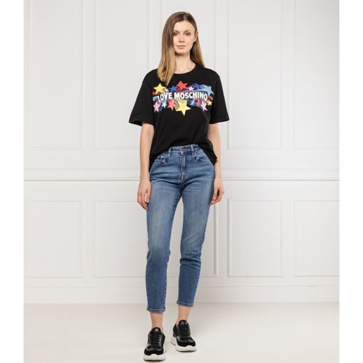 Love Moschino T-shirt | Loose fit Love Moschino 38 wyprzedaż Gomez Fashion Store