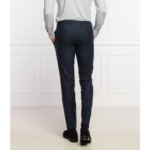 HUGO Wełniane spodnie | Slim Fit | z dodatkiem jedwabiu 48 okazyjna cena Gomez Fashion Store