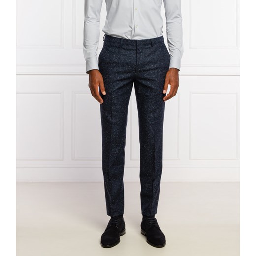 HUGO Wełniane spodnie | Slim Fit | z dodatkiem jedwabiu 50 Gomez Fashion Store wyprzedaż