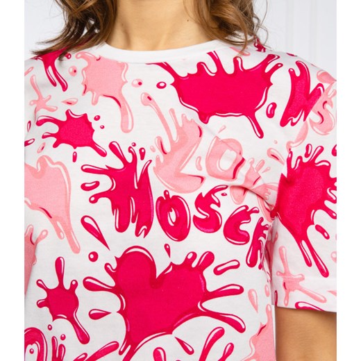 Love Moschino T-shirt | Regular Fit Love Moschino 40 promocyjna cena Gomez Fashion Store