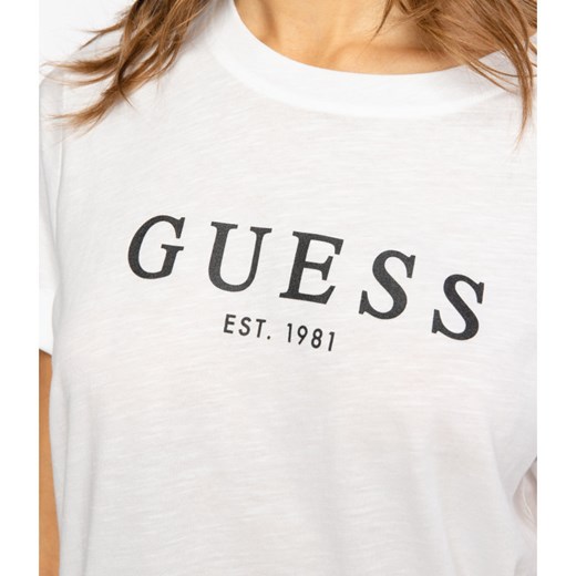 GUESS JEANS T-shirt 1981 ROLL CUFF | Slim Fit XS okazja Gomez Fashion Store