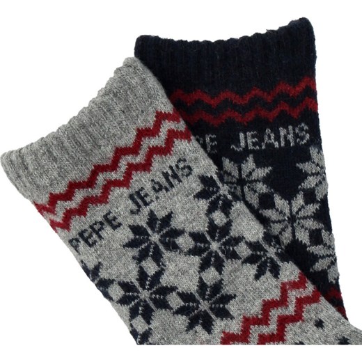 Pepe Jeans London Skarpety 2-pack DANI | z dodatkiem wełny 3740 okazja Gomez Fashion Store