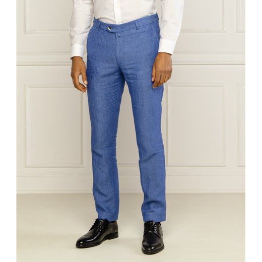 Joop! Collection Lniane spodnie chino Hank | Slim Fit 48 Gomez Fashion Store promocja