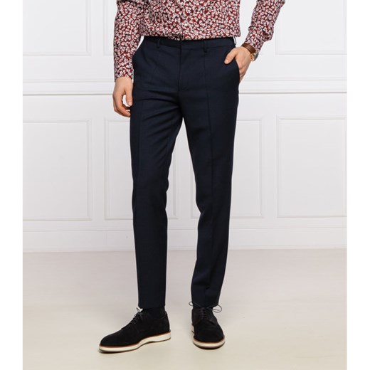 HUGO Wełniane spodnie Hesten212X | Extra slim fit 48 promocyjna cena Gomez Fashion Store