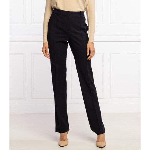 HUGO Wełniane spodnie cygaretki Regular Fit 36 wyprzedaż Gomez Fashion Store