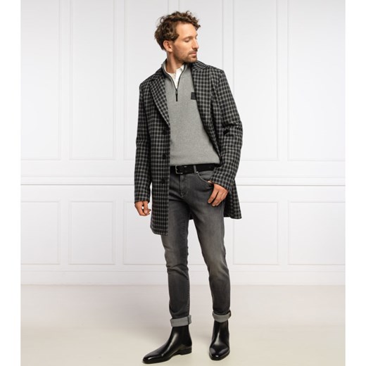 BOSS CASUAL Wełniany płaszcz Usev 54 okazyjna cena Gomez Fashion Store