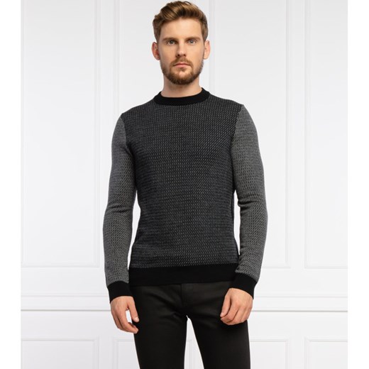 BOSS Wełniany sweter Nettuno | Longline Fit XXL promocja Gomez Fashion Store