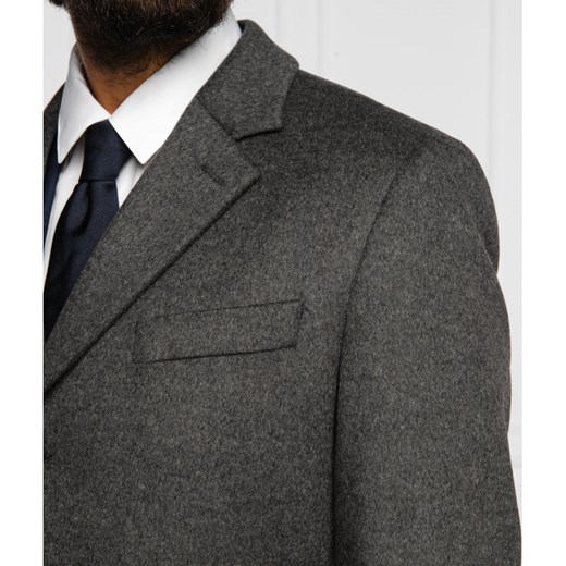 BOSS Wełniany płaszcz Nye2 | z dodatkiem kaszmiru 56 okazyjna cena Gomez Fashion Store