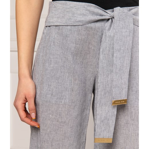Michael Kors Lniane spodnie | Regular Fit Michael Kors 34 okazja Gomez Fashion Store