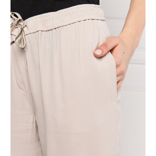 Marella SPORT Spodnie NIAGARA | Relaxed fit | z dodatkiem jedwabiu Marella Sport 38 okazja Gomez Fashion Store