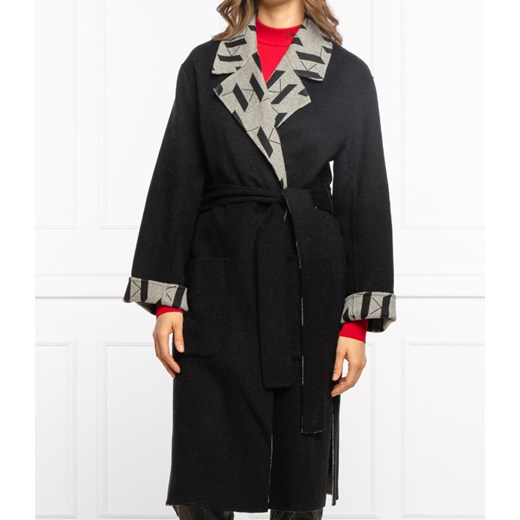 Karl Lagerfeld Dwustronny płaszcz | z dodatkiem wełny Karl Lagerfeld XL promocyjna cena Gomez Fashion Store