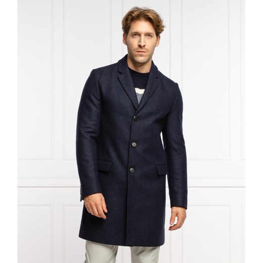 HUGO Wełniany płaszcz MIGOR 2141 52 okazyjna cena Gomez Fashion Store