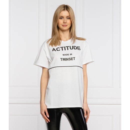 ACTITUDE_TWINSET T-shirt | Regular Fit Actitude_twinset XS okazja Gomez Fashion Store