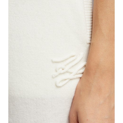 Karl Lagerfeld Wełniany spodnie dresowe | Slim Fit | z dodatkiem kaszmiru Karl Lagerfeld M wyprzedaż Gomez Fashion Store
