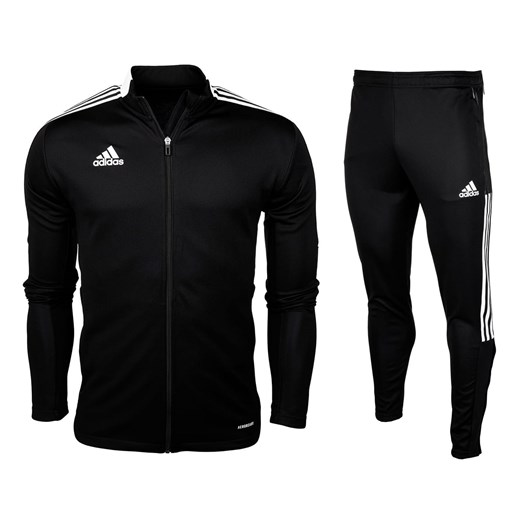 Komplet dziecięcy adidas Tiro 21 Track Junior czarny GM7314/GM7374 152 CM Desportivo