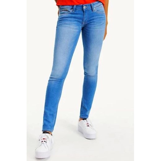 jeansy damskie tommy jeans dw0dw04409 niebieskie ze sklepu Royal Shop w kategorii Jeansy damskie - zdjęcie 128107979