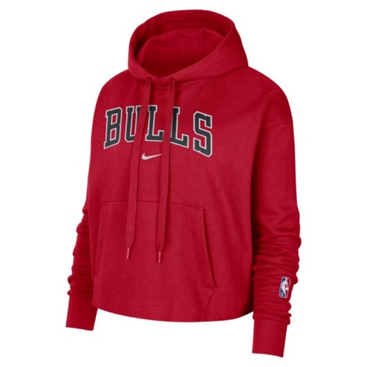 Damska bluza dzianinowa z kapturem Chicago Bulls Essential Nike NBA - Czerwony Nike L Nike poland