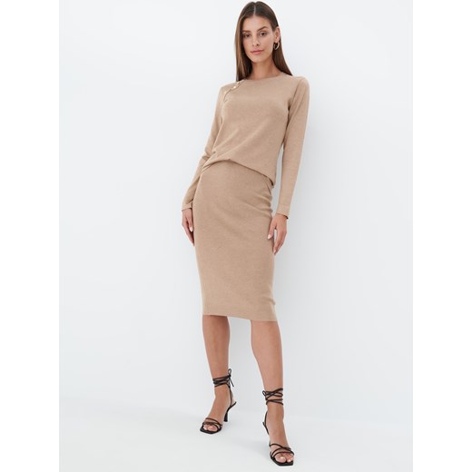 Mohito - Gładki sweter Eco Aware - Beżowy Mohito S Mohito