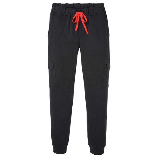 Spodnie sportowe z kieszeniami z boku nogawki | bonprix 60/62 (XXL) bonprix