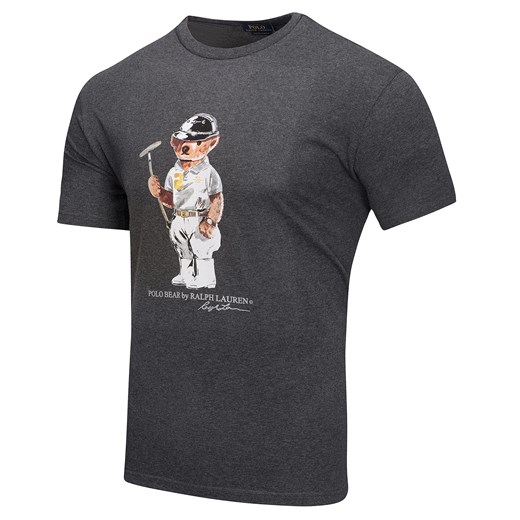 T-shirt męski Ralph Lauren z krótkim rękawem młodzieżowy w nadruki 