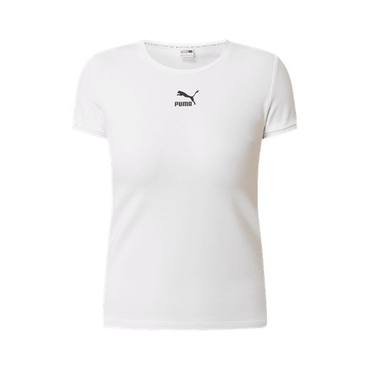 T-shirt z nadrukiem z logo S promocyjna cena Peek&Cloppenburg 