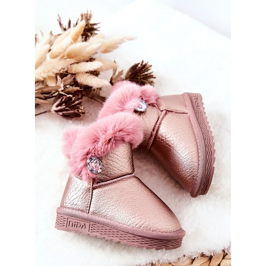 Buty zimowe dziecięce bez zapięcia