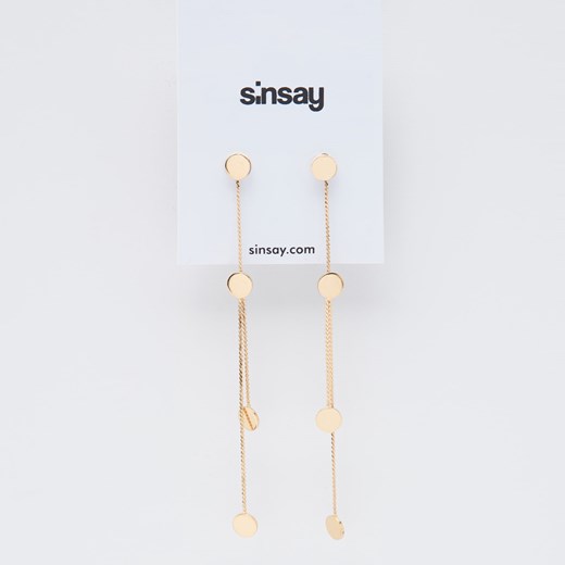 Sinsay - Kolczyki wiszące - Złoty Sinsay Jeden rozmiar promocja Sinsay