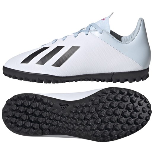 Buty piłkarskie adidas X 19.4 Tf Jr FV4661 białe wielokolorowe 37 1/3 ButyModne.pl