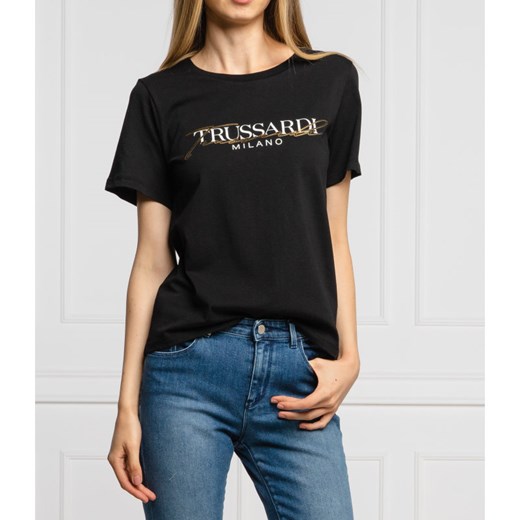 Trussardi T-shirt | Regular Fit Trussardi XXS okazja Gomez Fashion Store