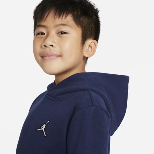 Bluza z kapturem dla małych dzieci Jordan - Niebieski Jordan 38.5 Nike poland