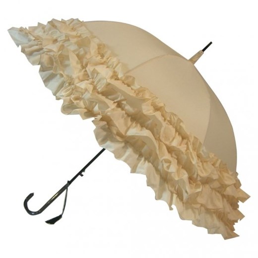 Boutique Frill beżowa parasolka z falbanami Soake  Parasole MiaDora.pl
