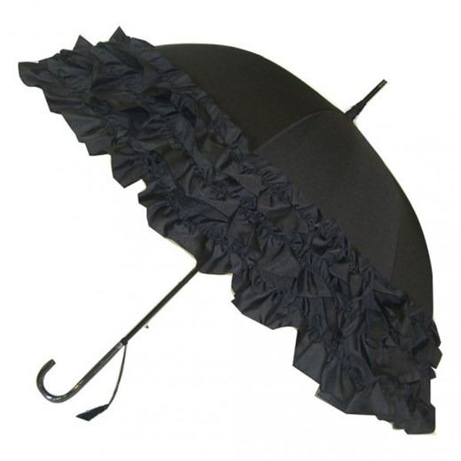 Boutique Frill czarna parasolka z falbanami Soake  Parasole MiaDora.pl