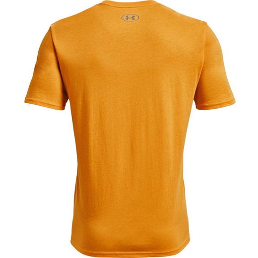 Pomarańczowa t-shirt męski Under Armour z napisami 