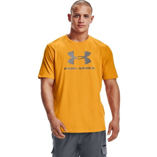 T-shirt męski pomarańczowa Under Armour z krótkim rękawem 