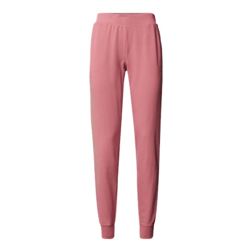 Spodnie damskie Emporio Armani różowe z elastanu sportowe 