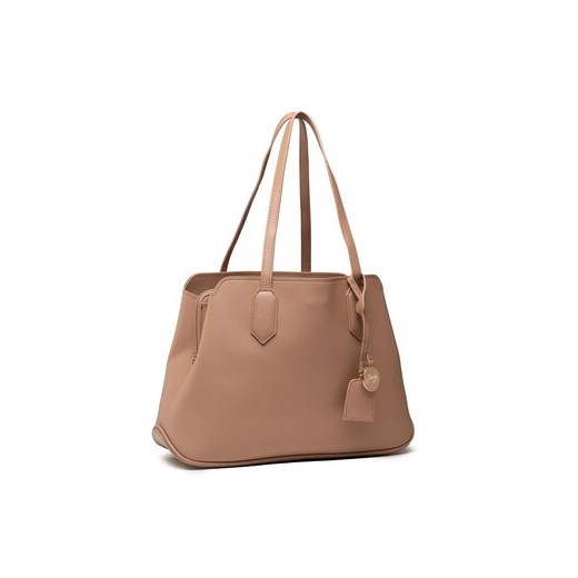 Shopper bag Jenny Fairy na ramię brązowa duża matowa elegancka 