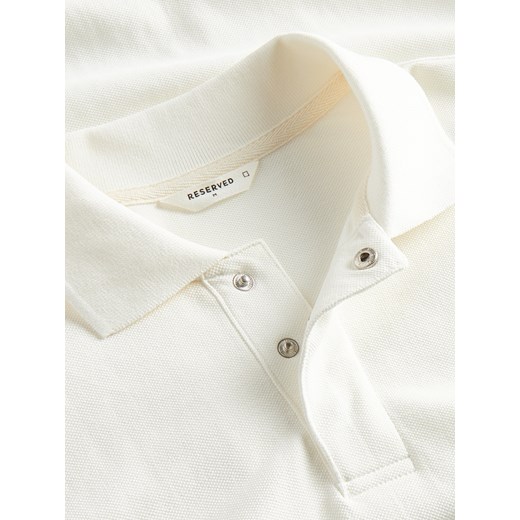 T-shirt męski Reserved biały casual 