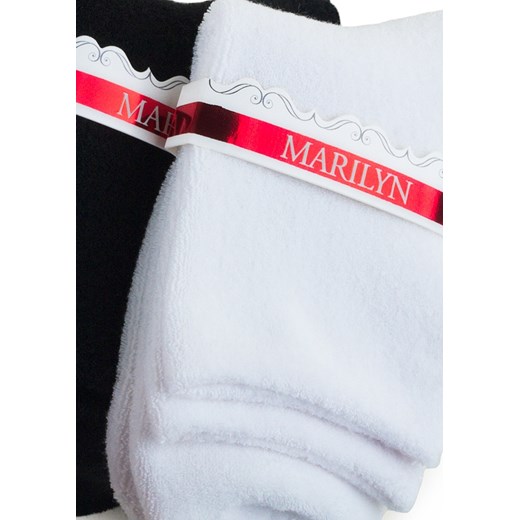 MARILYN SKARPETKI TERRY NO STRES  BLACK ONE-SIZE e-marilyn-pl bialy bawełniane