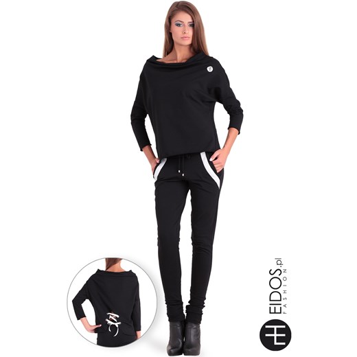 Bluza EF czarna eidos-pl czarny bawełniane